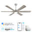 Ventilateur de plafond 6 pales en bois massif avec lumière DEL et télécommande Modern-1467555360-1455755808-1467555363