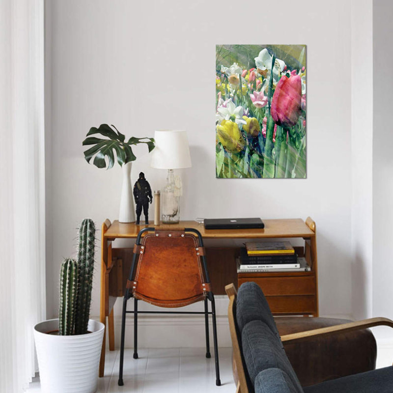 «Spring at Giverny III», impression sur toile, H 18 po x l 12 po x P 1,5 po, Toile tendue, Pas de tapis