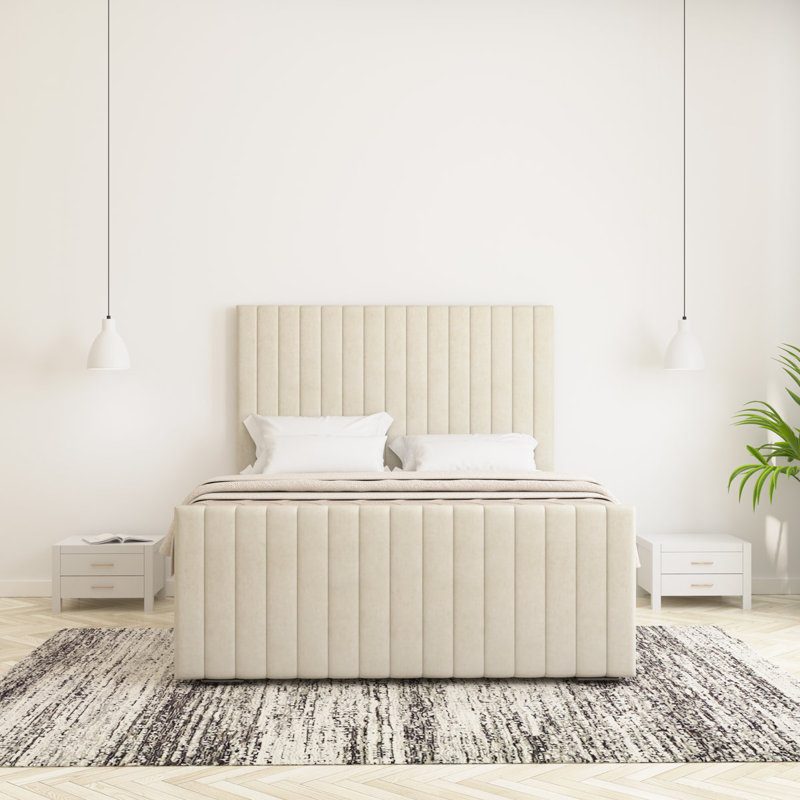 Arizona Chappory Storage Bed, Cream, Single (3')