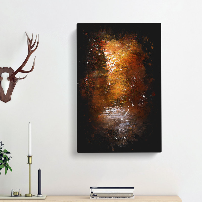 The Woodland Stream - Wrapped Canvas, 50cm H x 35cm W x 3cm D