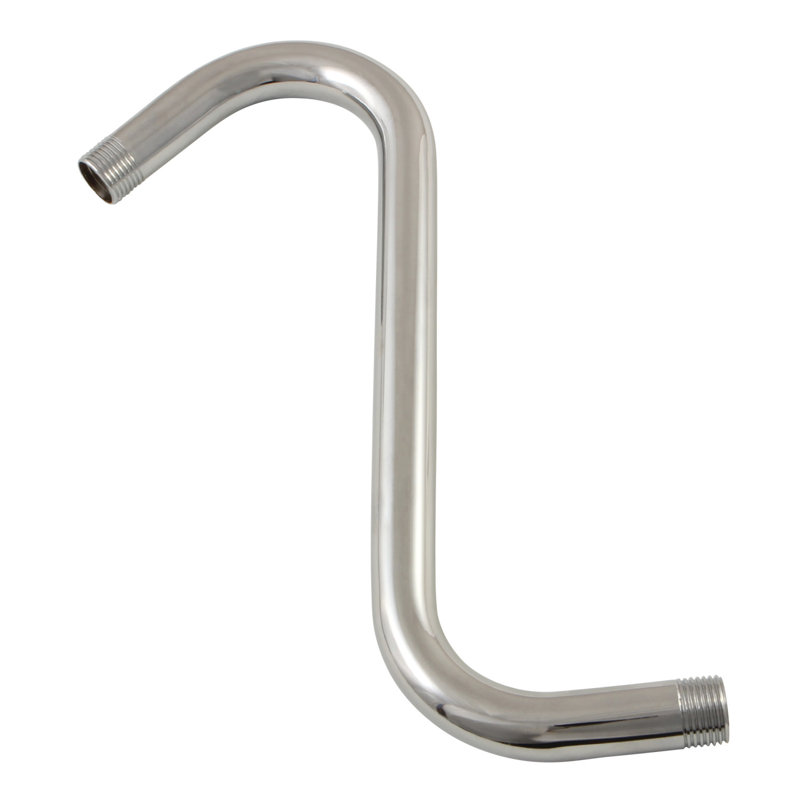 Bras de douche en laiton 10 po Kingston, Chrome poli