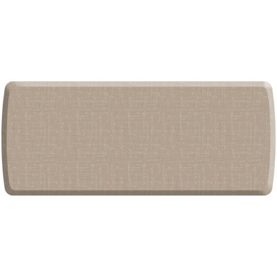 Anti-Fatigue Kitchen Comfort Mat, Modern Circuit Pattern in Tan