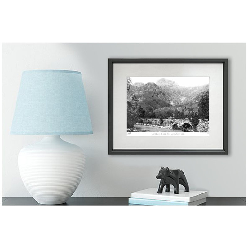 Langdale Pikes, The Mountain 1888 by Francis Frith - Single Picture Frame Print, 28cm H x 36cm W x 2.3cm D