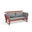Zelda Solid Wood Eucalyptus Outdoor Bench