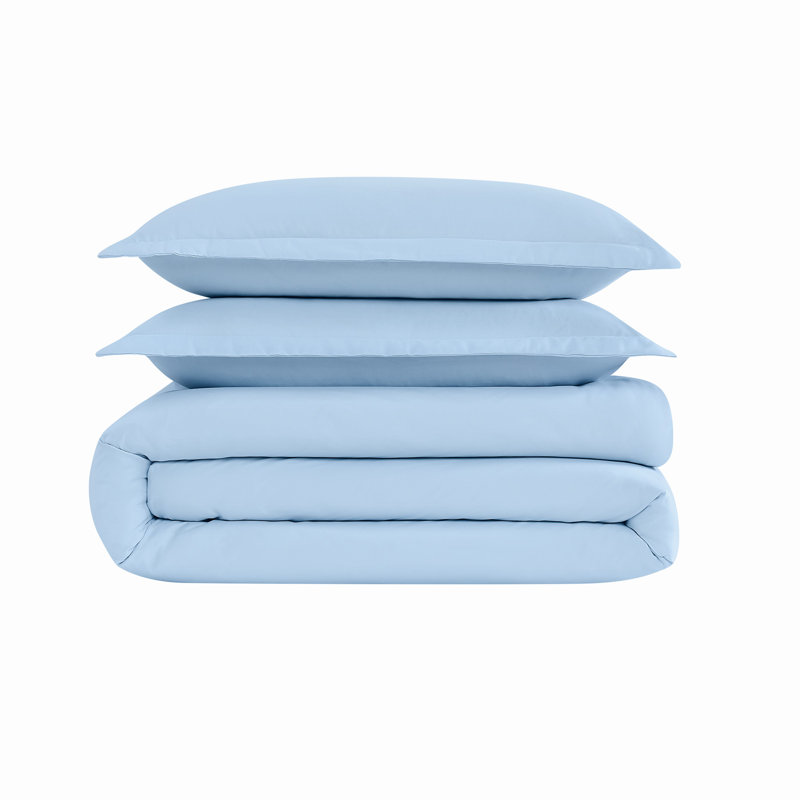 Ensemble de housse de couette Cannon, Bleu, Housse de couette pour grand lit + 2 taies décora