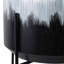 Pot à fleurs d'extérieur moderne avec supports en métal pour décoration intérieure - Pots de fleurs d'intérieur modernes pour le salon ou le patio - Noir et blanc-803281079