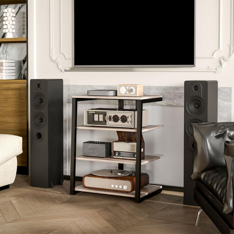79cm H Media Shelves, Grey