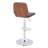 Roxby Modern Swivel Adjustable Height Metal Bar Stool with Faux Leather Seat-1875963850-1875963851
