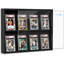Ensemble de 1 vitrine à cartes, support mural pour cadre de jeu de cartes à collectionner, présentoir à cartes de sport classé pour collection de cartes à collectionner, noir-126509947