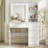 37" Vanity Table with Lighted Mirror-1289091536