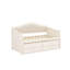 Lit de jour simple avec lit gigogne et 2 tiroirs de rangement-1187990460