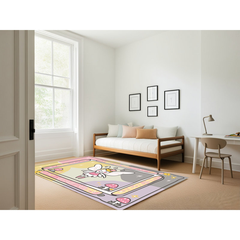 Tapis fantaisie East Urban Home, Rectangulaire 2 pi x 3 pi