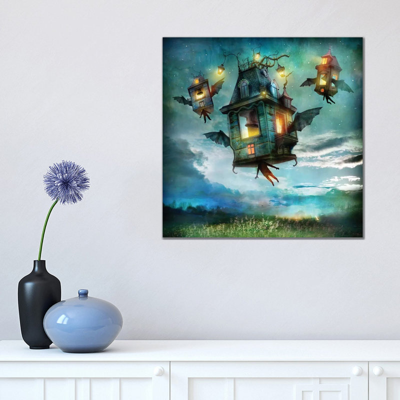 Bats In The Belfry by Alexander Jansson - Wrapped Canvas Print, 45.72 cm H x 45.72 cm W x 1.91 cm D