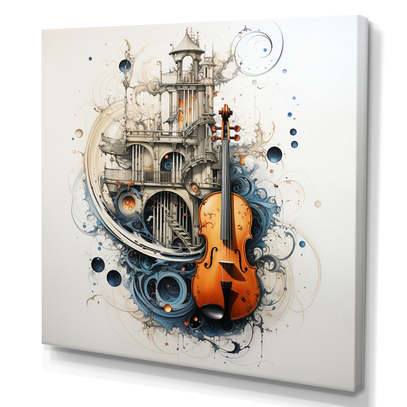 Jaslyne Harmonious Melody in This - imprimé, H 30 po x l 30 po x P 1 po, Toile tendue