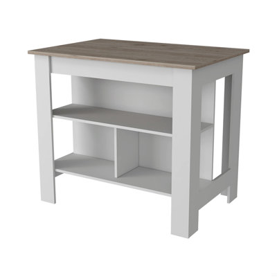 Kitchen Island Antibacterial Dozza, Three Shelves