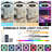 23" Smart RGB Flush Mount Ceiling Fan with LED Lights and Remote & APP Control, Dimmable Color Changing for Bedroom, Living Room-674186349-674186354