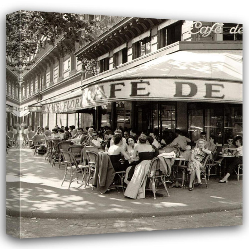 Outside the Cafe de Flore, St. Germaine des Pres, July, 1952 MCG-C1231, 21'' H x 20'' W
