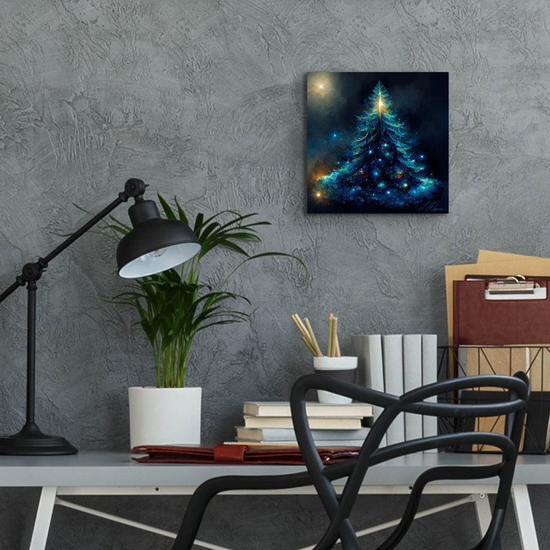 «Christmas Tree 1» par Tanya Mavric, H 12 po x l 12 po x P 0,13 po
