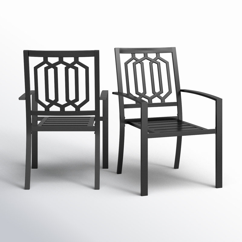 Alyah Stacking Patio Dining Armchair