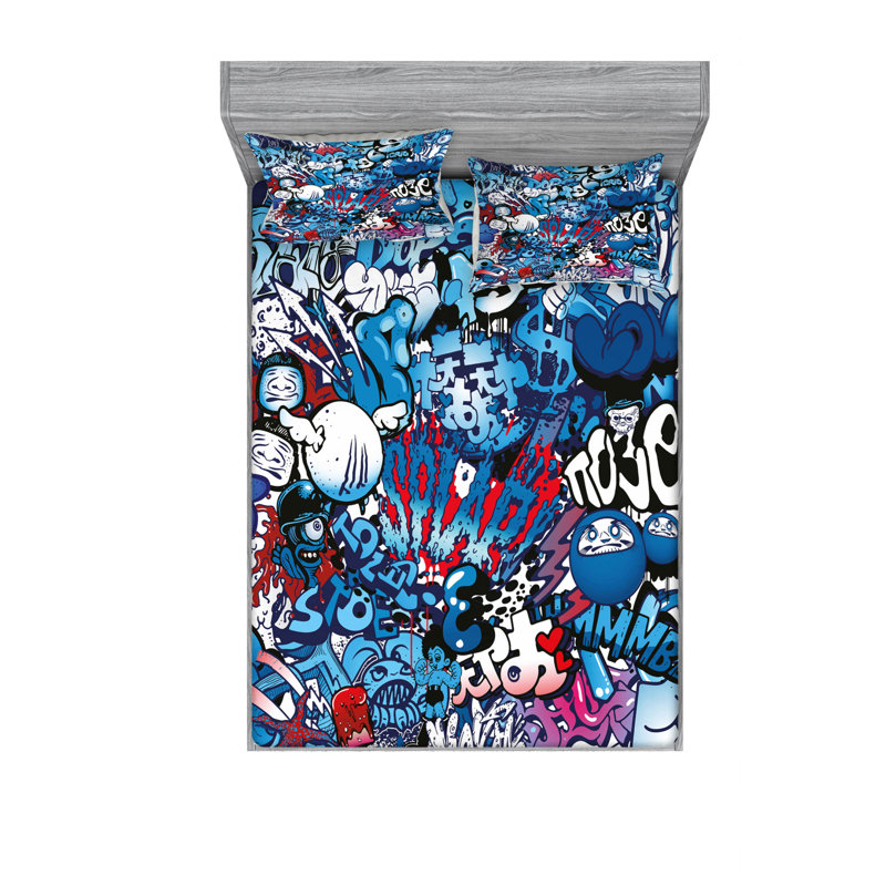 Microfiber Sheet Set, Queen Sheet Set with Fitted Sheet
