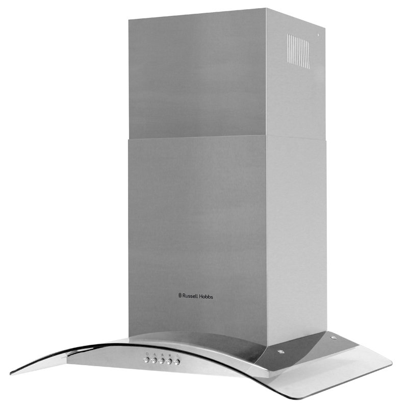 Russell Hobbs Rhgch901ss-m/01 90cm Wide Stainless Steel & Glass Chimney Cooker Hood