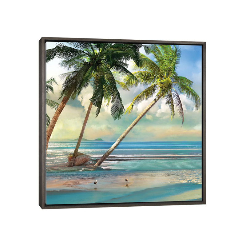 «A Found Paradise III» par Mike Calascibetta - impression d'art graphique, H 18 po x l 18 po x 1,5 po, Pas de tapis