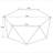 Athena Natural Hexagonal Top Coffee Table