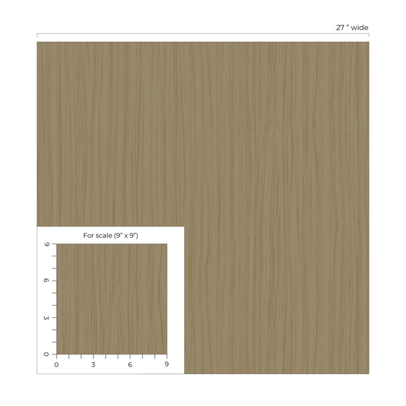Papier peint en vinyle gaufré Ivy Bronx Designs Alabaster Salo, Tanné