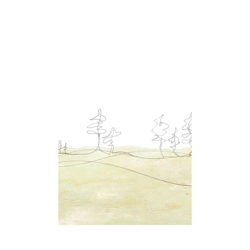 Minimalist Soft Landscape 1 Piece Wall Art on Canvas, 20.32 cm H x 30.48 cm W, Canvas