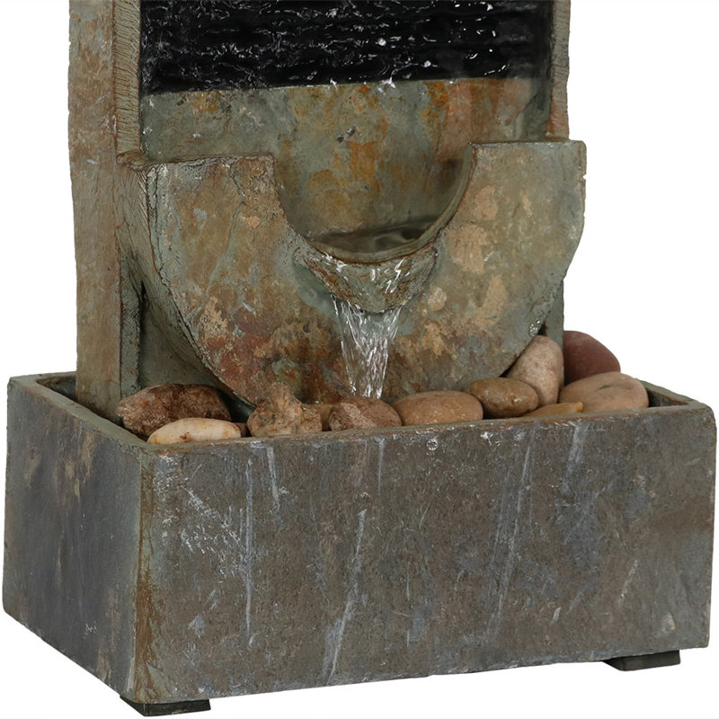 Fontaine de table en ardoise grise moderne Yingling