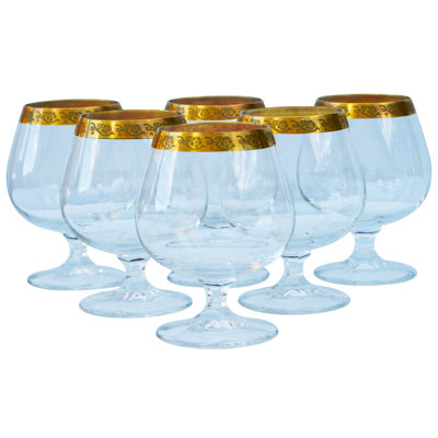 8oz. Handmade Crystal Snifter Set