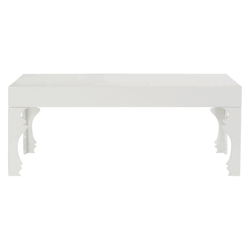 Ansel Four Leg Coffee Table, White
