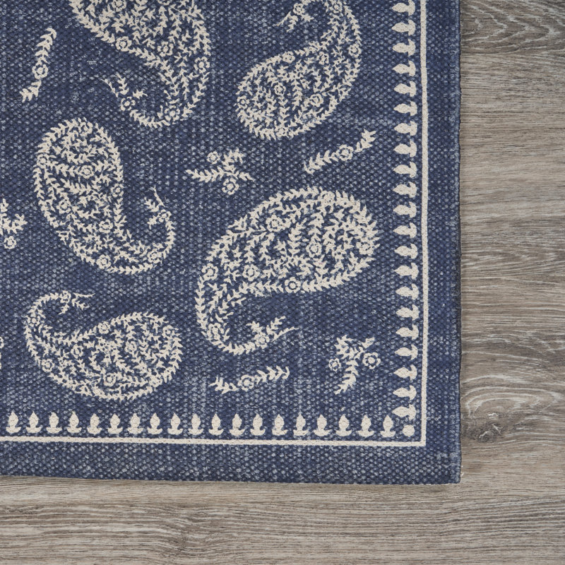Aldridge Cotton Paisley Indoor Rug, Runner 2' x 6'
