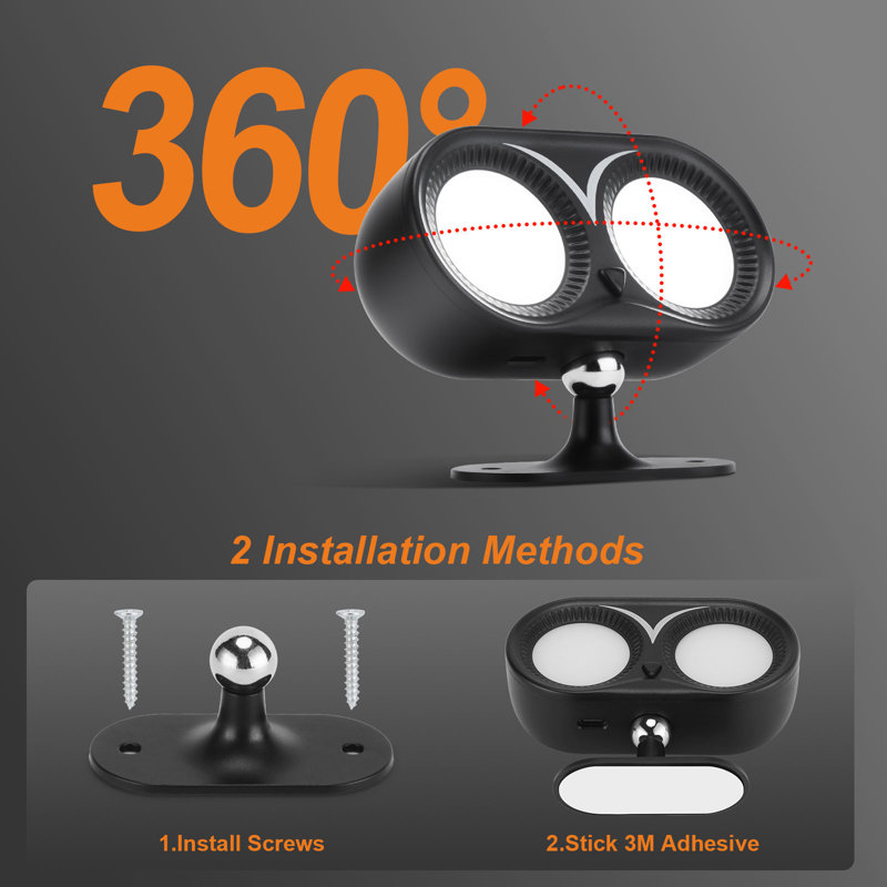 2pcs Dual Cylinder Led Wall Lights