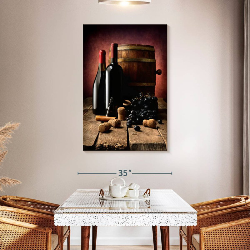 Bouteilles de vin foncé Yarlin, H 48 po x l 32 po