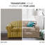 Housse pour fauteuil à coussins carrés ultra-doux extensible-21271296