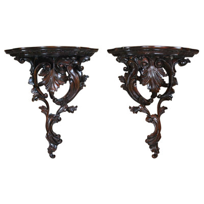 Littlejohn Mahogany Solid Wood Accent Shelf