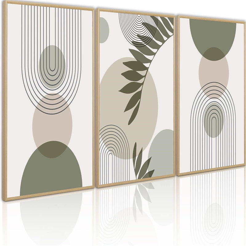 3 Piece Floater Frame Painting on Canvas