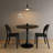 Modern Dining Table with MDF Top and Steel Base
