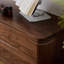 Meuble télé simple en bois de noyer noir-1837184060