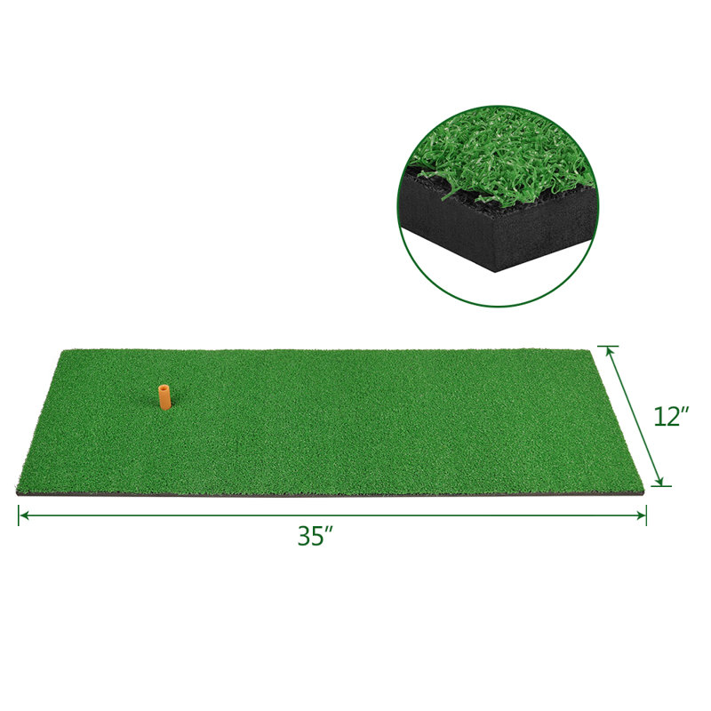 Tapis de gazon gazon synthétique, H 35 po x l 12 po x P 1 po