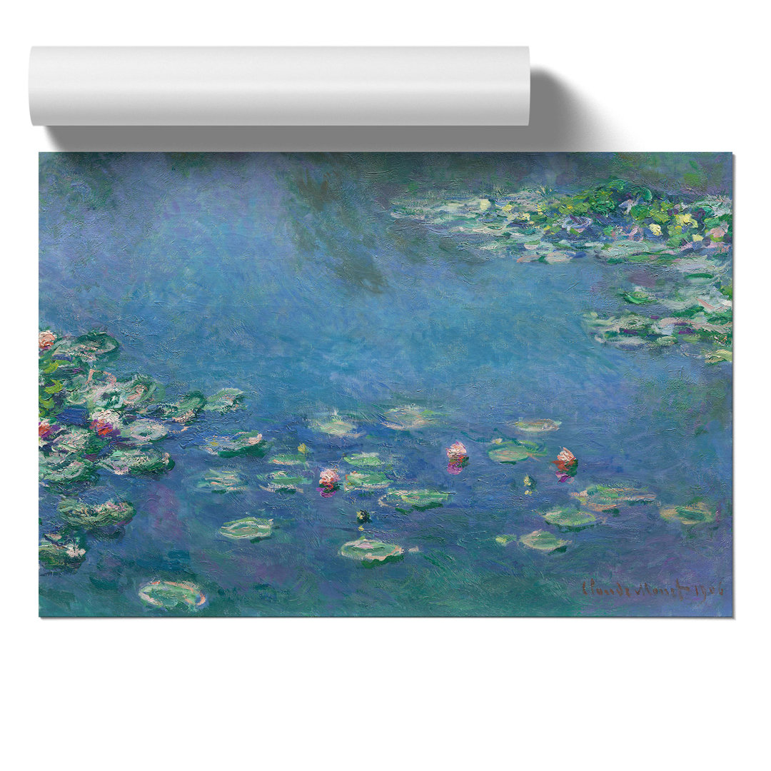 Water Lilies Lily Pond by Claude Monet - Frameless Print