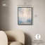 Toile grise indigo Serenity par Art Remedy-110304508-110304511