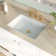 DeerValley Ursa 18" X 13" Rectangular Vitreous China Undermount Bathroom Sink with Overflow