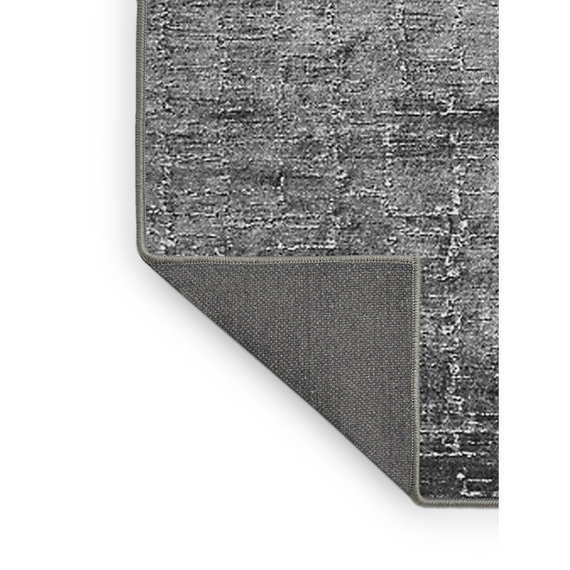Tapis gris Mid-Century moderne 322, Rectangle 7 pi x 10 pi