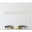Luminaire suspendu carré / rectangulaire à DEL avec détails en cristal pour îlot de cuisine-65683043