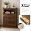 Commode 3 tiroirs avec tablette Hildebran-124414199