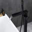 Robinet de baignoire noir mat avec douche à main - construction, résistance à la rouille et à la corrosion, poignée à levier, débit de 6 gallons par minute, résistance