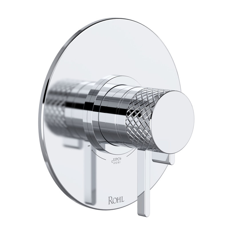 Tenerife 1/2" Therm & Pressure Balance Trim with 2 Functions, Polished Chrome