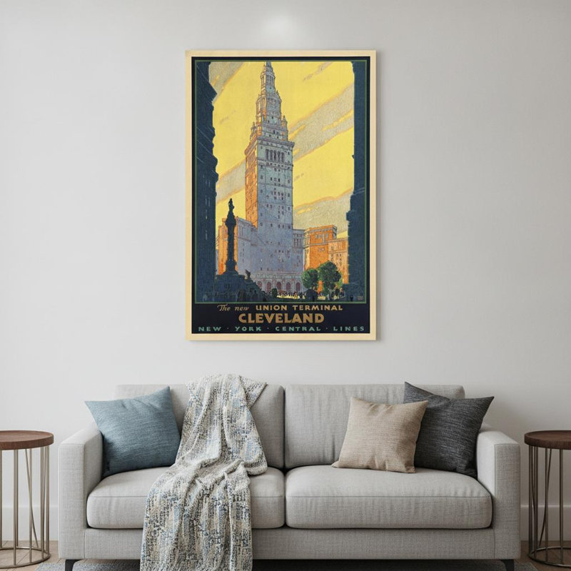 «Dunes Beaches», art mural rétro sans cadre, H 36 po x l 24 po x P 0,1 po